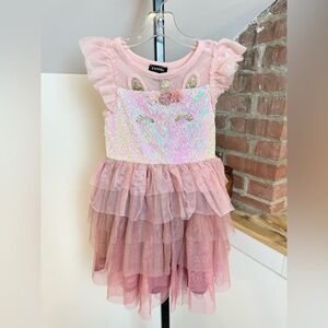 Zunie Girls Unicorn Sequin Tutu Dress BNWT
